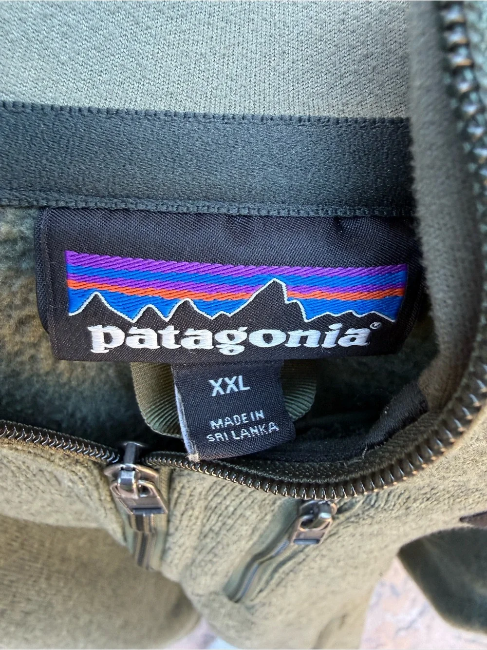 Patagonia Men’s Olive Green Zip-Up Better Sweater